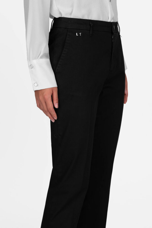 Sartoria Tramarossa PANTALONE ADELE SLIM IN DENIM NERO Affare Del Giorno