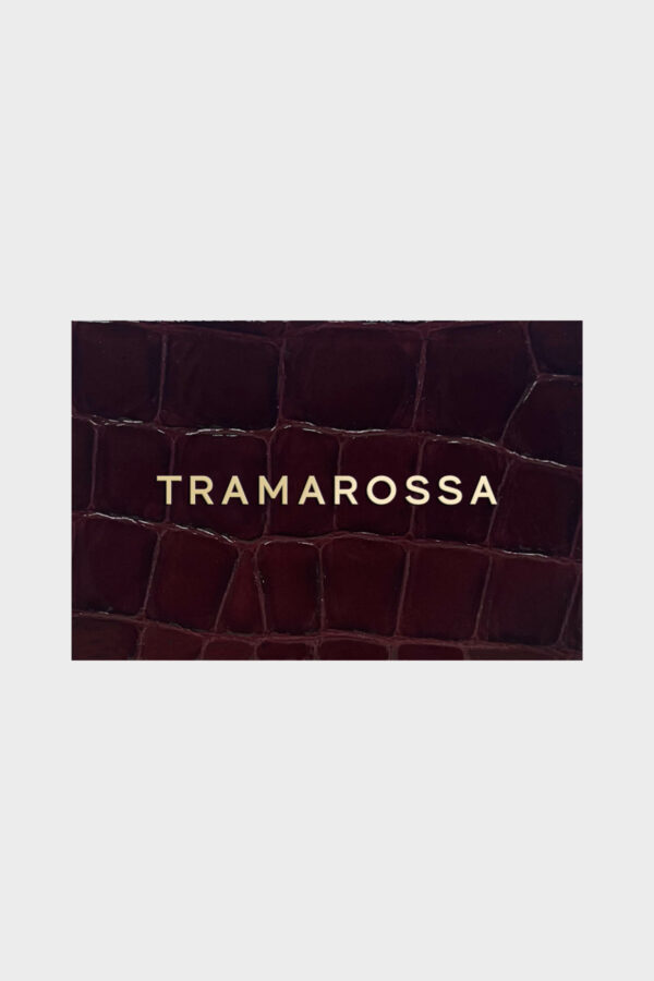 Sartoria Tramarossa Salpa Suede stampa Coccodrillo – Shiny Cardinal