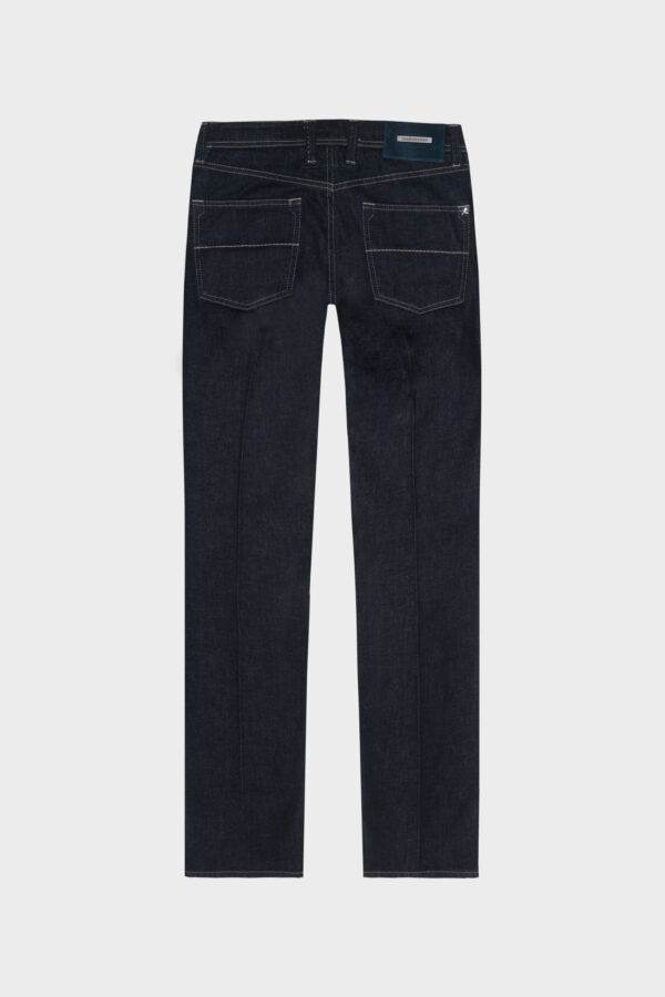 Sartoria Tramarossa JEANS LEONARDO BUTTONS REGULAR IN DENIM ARGENTO 925 BLU SCURO Vendite Flash