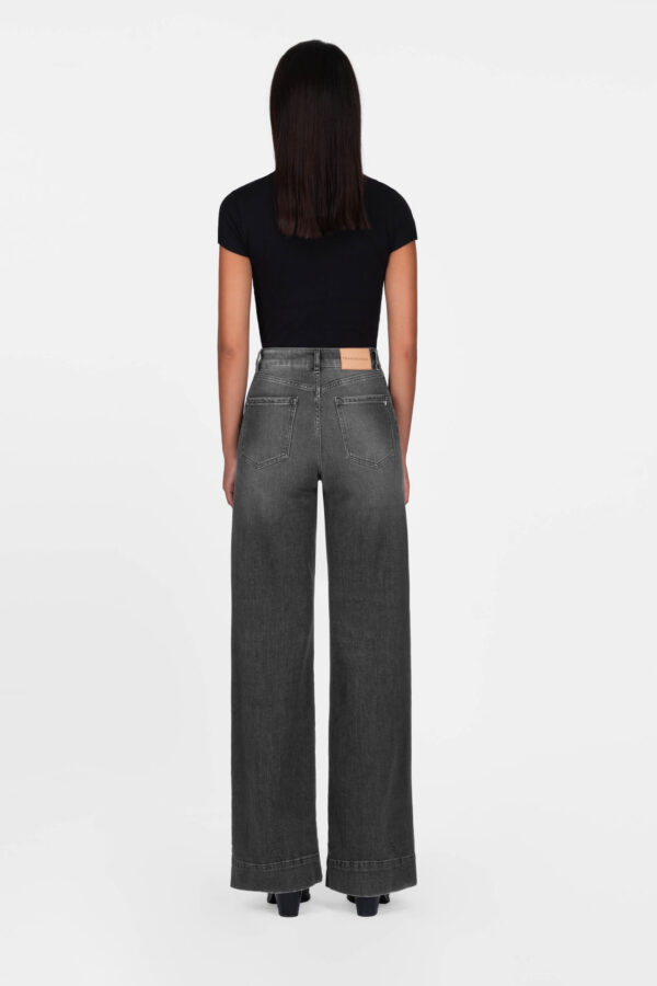 Sartoria Tramarossa JEANS VIOLA WIDE LEG IN DENIM NERO Convenienza