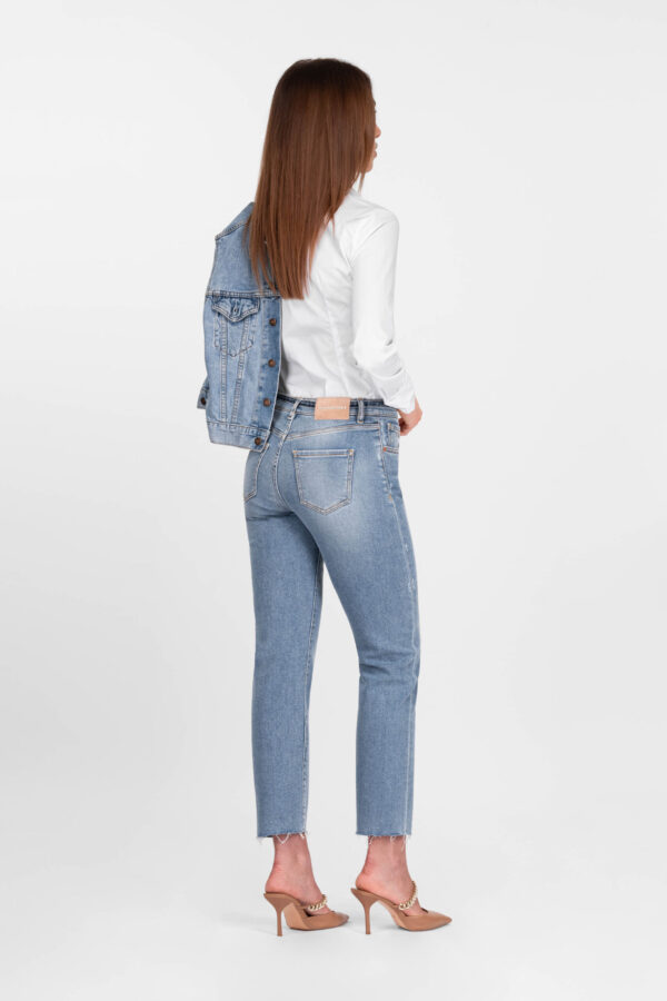 Sartoria Tramarossa JEANS AMERICA SLIM IN DENIM BLU MEDIO Sconto