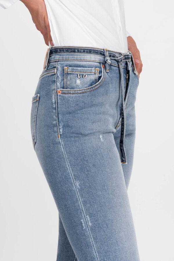 Sartoria Tramarossa JEANS AMERICA SLIM IN DENIM BLU MEDIO Sconto