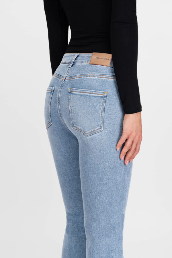 Sartoria Tramarossa JEANS GRETA BOOTCUT IN DENIM BLU MEDIO Economico