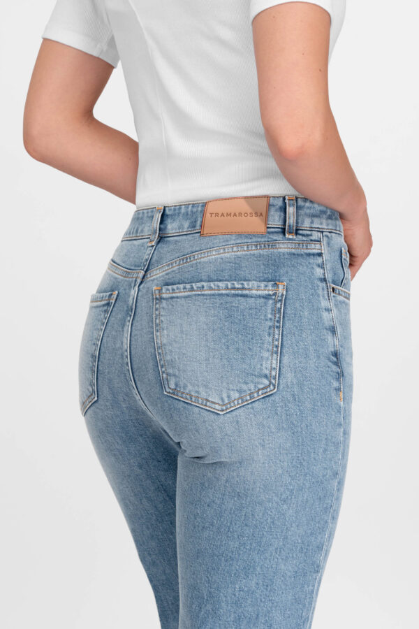 Sartoria Tramarossa JEANS MONICA MUM IN DENIM BLU CHIARO Vendita Economica