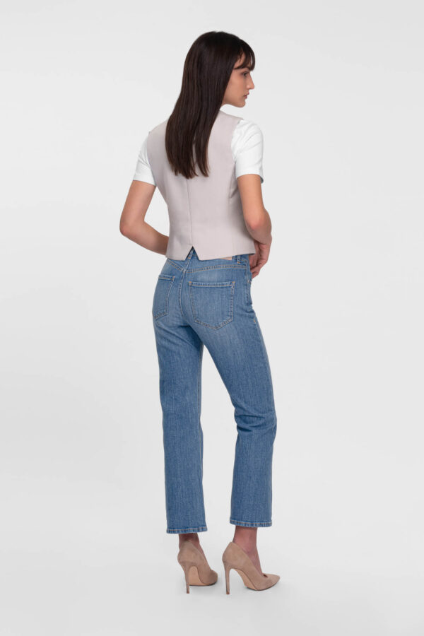 Sartoria Tramarossa JEANS MONICA FLARE CUT FLARE IN DENIM BLU MEDIO Vendite Flash