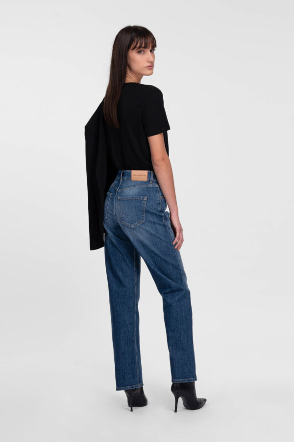 Sartoria Tramarossa JEANS MONICA STRAIGHT IN DENIM BLU MEDIO Nuova