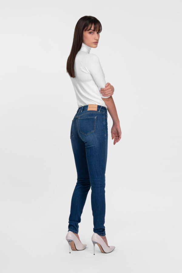 Sartoria Tramarossa JEANS BIANCA SLIM SKINNY IN DENIM STRETCH BLU MEDIO 2025