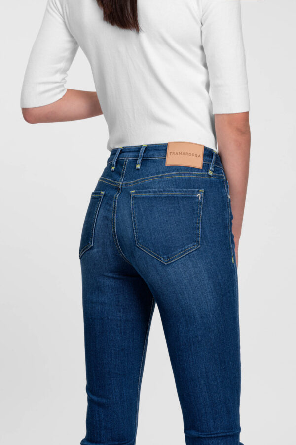Sartoria Tramarossa JEANS BIANCA SLIM SKINNY IN DENIM STRETCH BLU MEDIO 2025