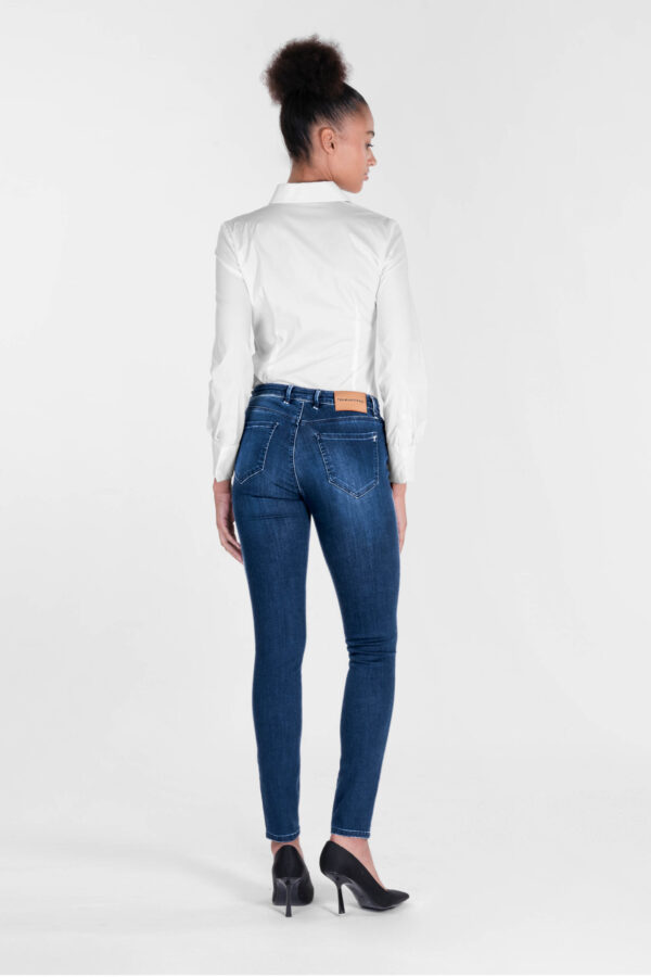 Sartoria Tramarossa JEANS BIANCA SLIM SKINNY IN DENIM STRETCH BLU MEDIO In Linea