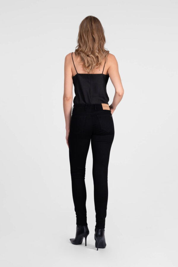 Sartoria Tramarossa PANTALONE BIANCA SLIM SKINNY IN DENIM STRETCH NERO Nuovo