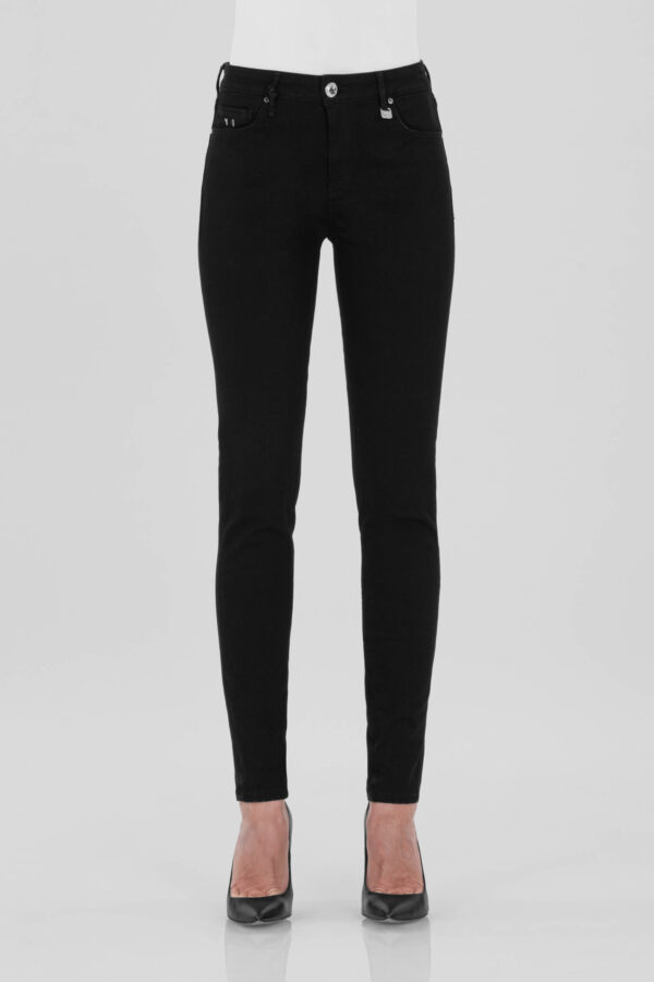 Sartoria Tramarossa PANTALONE BIANCA SLIM SKINNY IN DENIM STRETCH NERO Nuovo