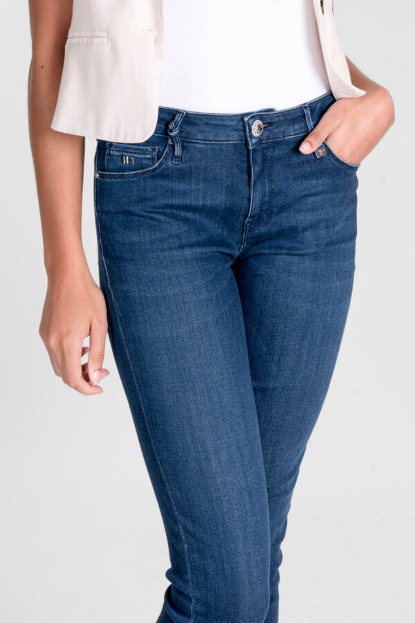Sartoria Tramarossa JEANS BIANCA CAPRI SKINNY IN DENIM STRETCH BLU MEDIO Vendita