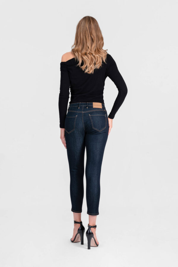 Sartoria Tramarossa JEANS BIANCA CAPRI SKINNY IN DENIM STRETCH BLU SCURO In Linea