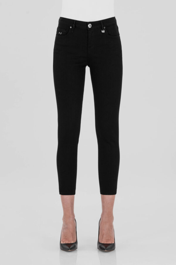 Sartoria Tramarossa JEANS BIANCA CAPRI SKINNY IN DENIM STRETCH NERO Spedizione Gratuita