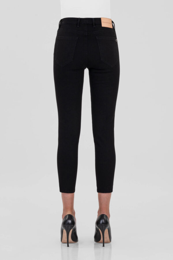 Sartoria Tramarossa JEANS BIANCA CAPRI SKINNY IN DENIM STRETCH NERO Spedizione Gratuita