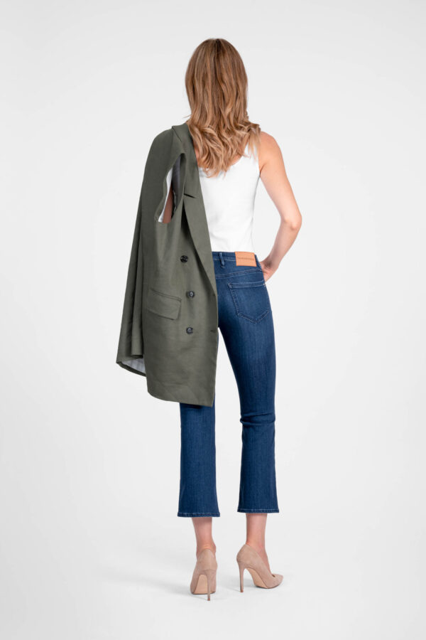 Sartoria Tramarossa JEANS BIANCA FLARE CUT FLARE IN DENIM STRETCH BLU MEDIO Pezzi Unici