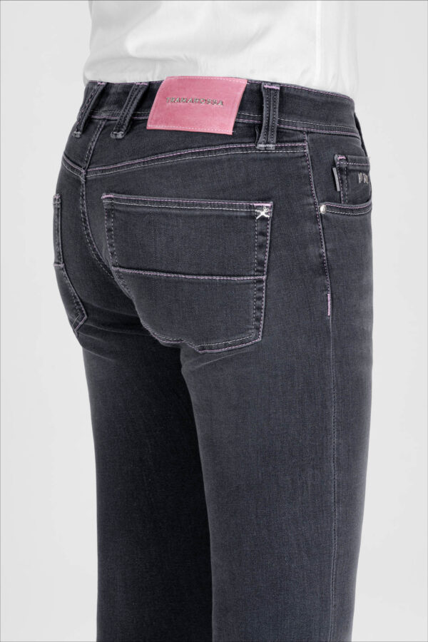Sartoria Tramarossa JEANS LEONARDO ZIP SS SLIM IN DENIM STRETCH GRIGIO Acquista Ora