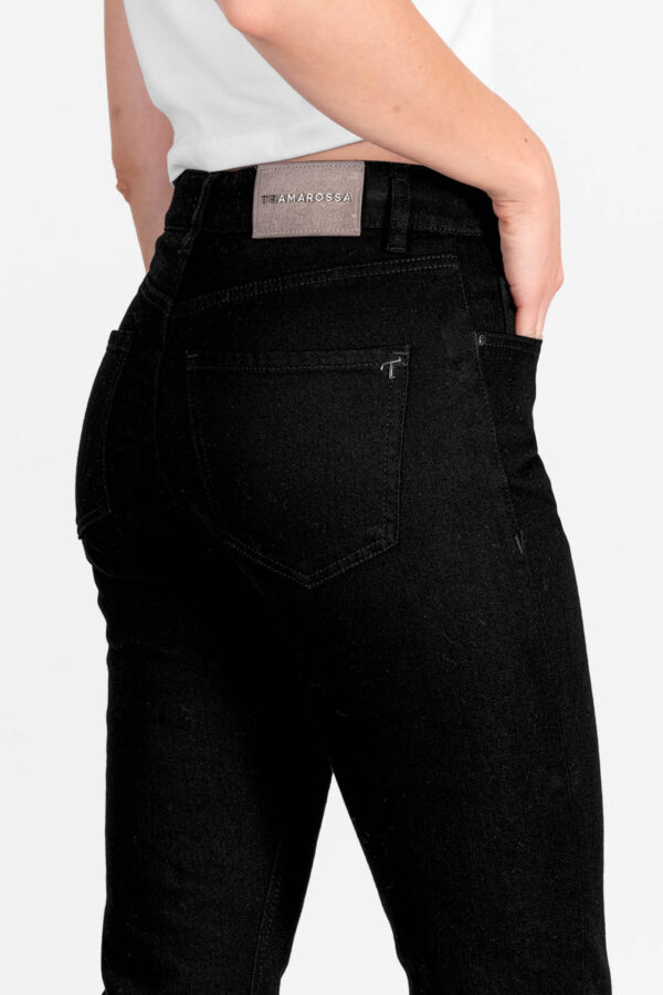 Sartoria Tramarossa JEANS MONICA FLARE CUT FLARE IN DENIM NERO Economico