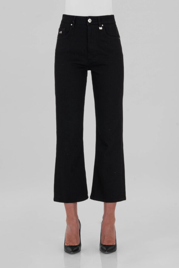 Sartoria Tramarossa JEANS MONICA FLARE CUT FLARE IN DENIM NERO Economico