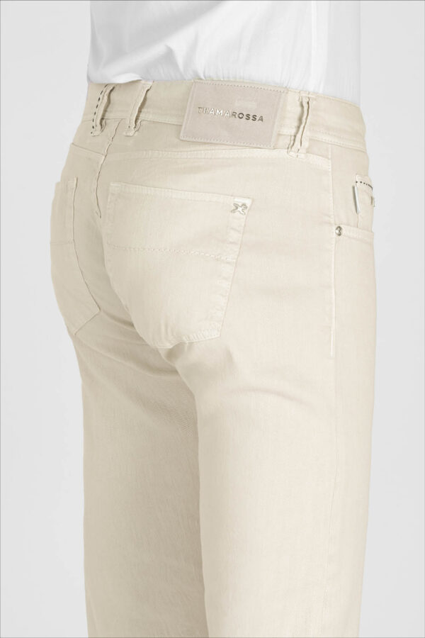 Sartoria Tramarossa JEANS MICHELANGELO REGULAR IN DENIM LINO BEIGE Offerte