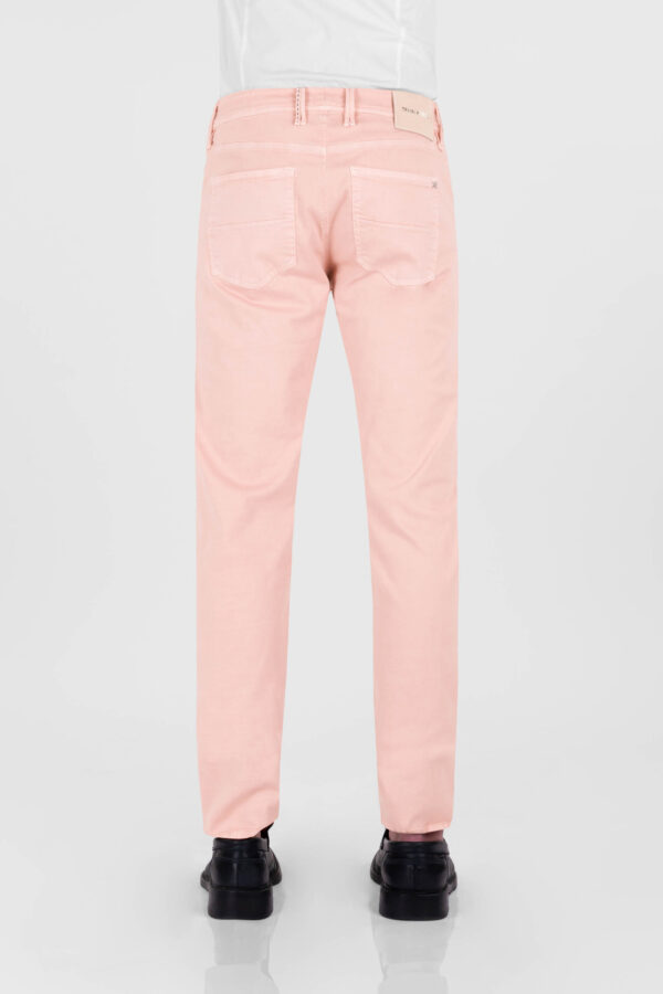 Sartoria Tramarossa PANTALONE MICHELANGELO ZIP SS REGULAR IN GABARDINA DI COTONE STRETCH ROSA Moda