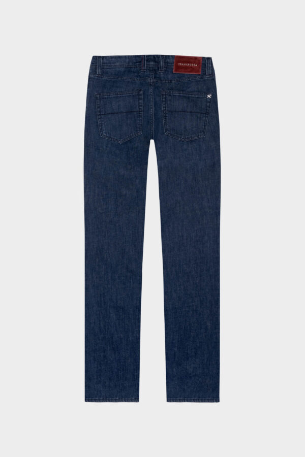 Sartoria Tramarossa JEANS LEONARDO BUTTONS REGULAR IN DENIM BLU MEDIO Italia