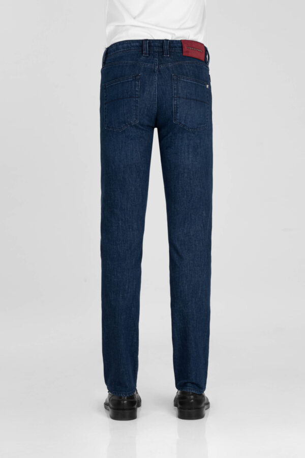 Sartoria Tramarossa JEANS LEONARDO BUTTONS REGULAR IN DENIM BLU MEDIO Italia