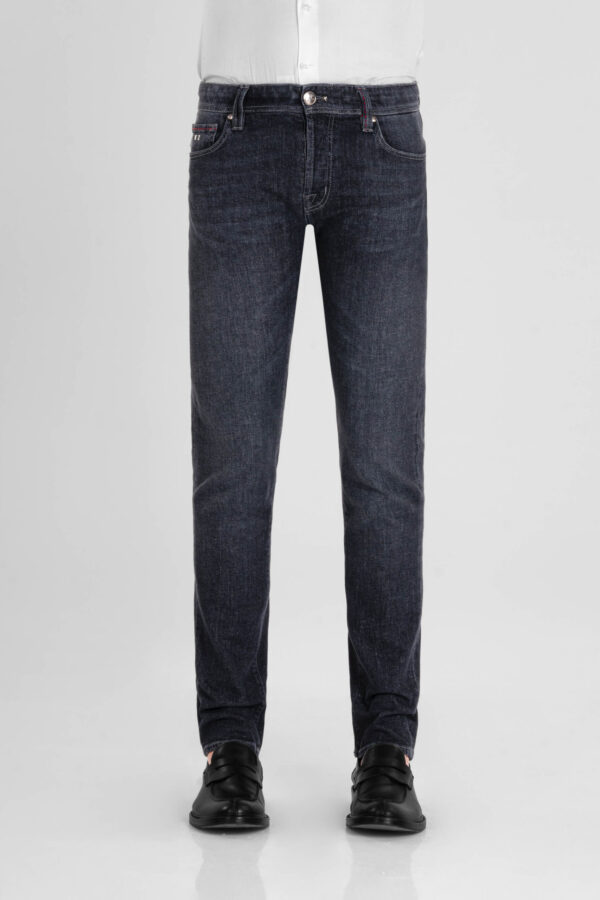 Sartoria Tramarossa JEANS LEONARDO BUTTONS REGULAR IN DENIM BLU GRIGIO Moda