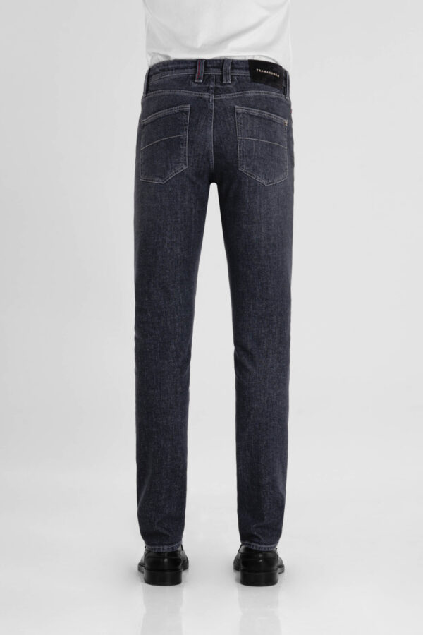 Sartoria Tramarossa JEANS LEONARDO BUTTONS REGULAR IN DENIM BLU GRIGIO Moda