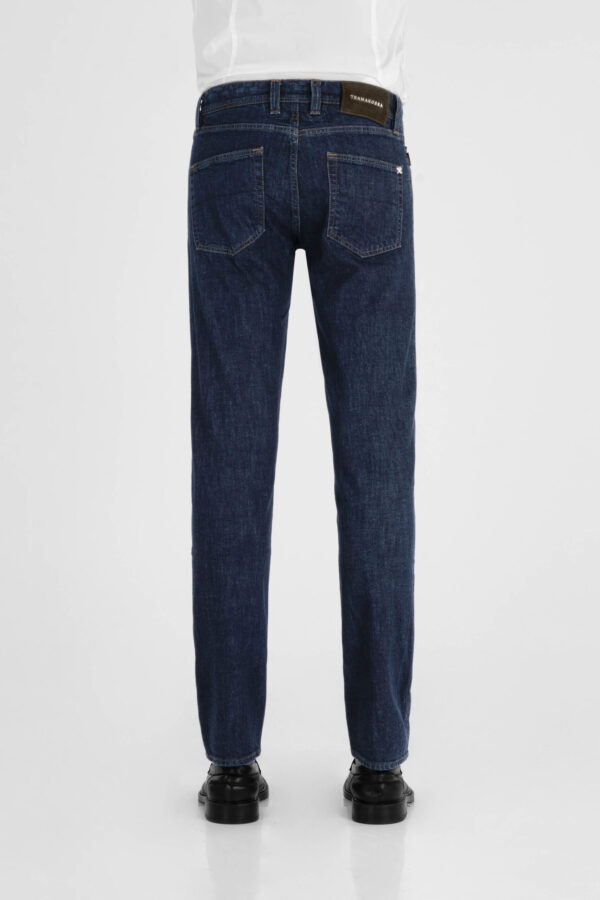 Sartoria Tramarossa JEANS LEONARDO BUTTONS REGULAR IN DENIM BLU SCURO Nuovo