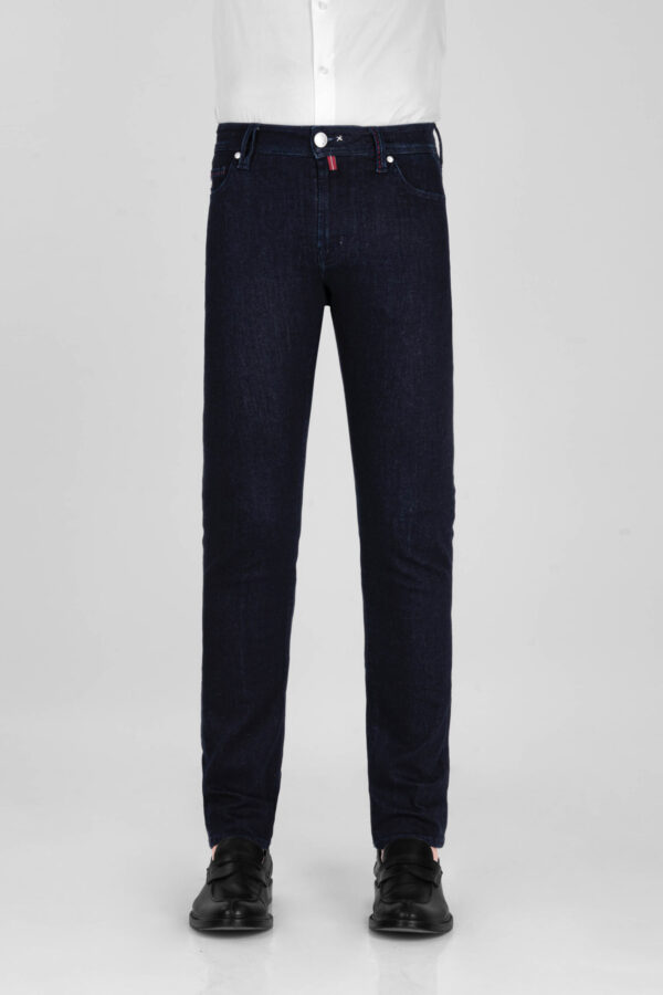 Sartoria Tramarossa JEANS MICHELANGELO ZIP SS REGULAR IN DENIM STRETCH BLU SCURO Qualità