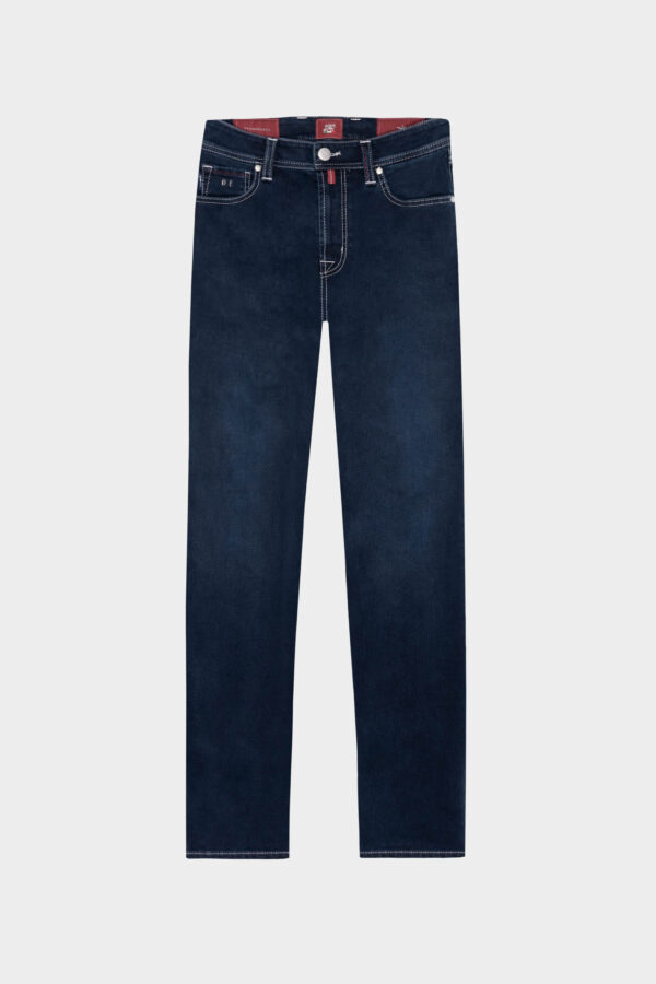 Sartoria Tramarossa JEANS MICHELANGELO ZIP SS REGULAR IN DENIM STRETCH BLU SCURO Vendita