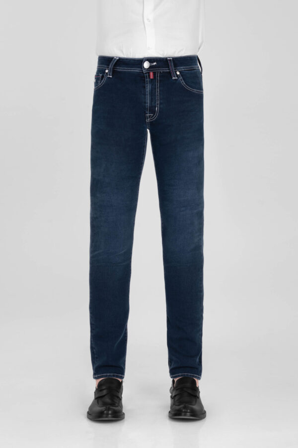 Sartoria Tramarossa JEANS MICHELANGELO ZIP SS REGULAR IN DENIM STRETCH BLU SCURO Vendita