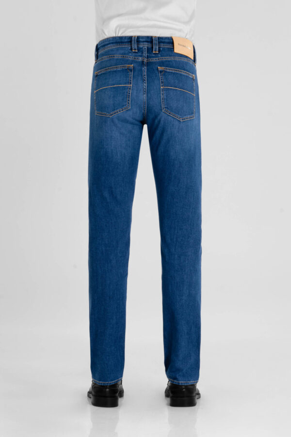 Sartoria Tramarossa JEANS MICHELANGELO ZIP REGULAR IN DENIM LEGGERO BLU MEDIO Promozione
