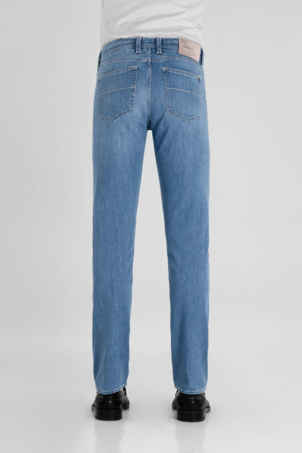 Sartoria Tramarossa JEANS MICHELANGELO ZIP REGULAR IN DENIM LEGGERO BLU CHIARO Comprare a buon mercato