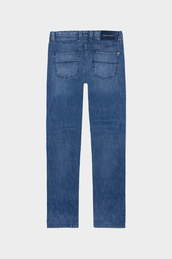 Sartoria Tramarossa JEANS MICHELANGELO ZIP REGULAR IN DENIM BLU MEDIO Pezzi Unici