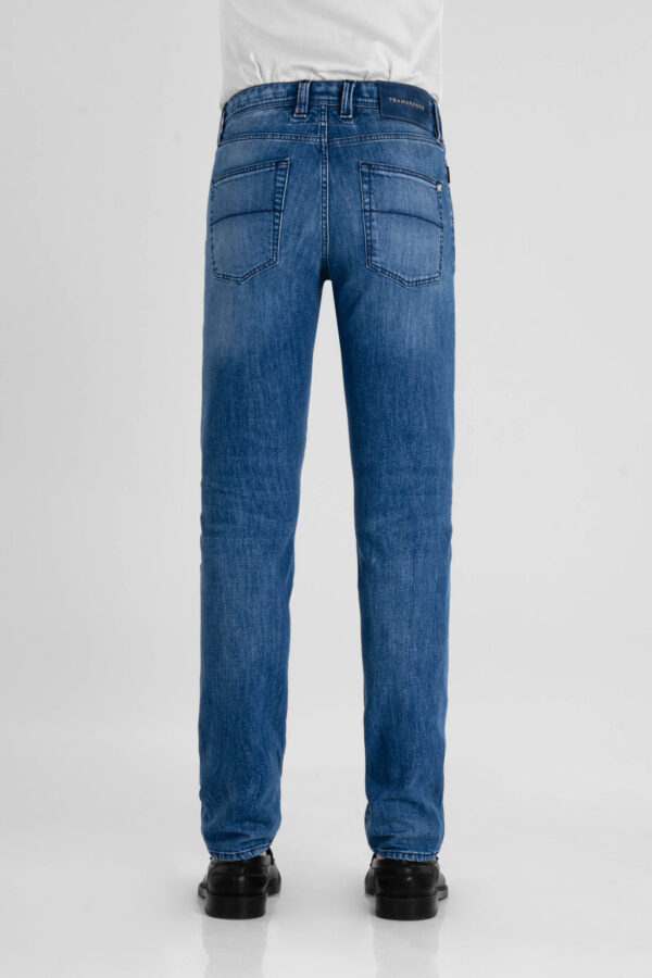 Sartoria Tramarossa JEANS MICHELANGELO ZIP REGULAR IN DENIM BLU MEDIO Pezzi Unici