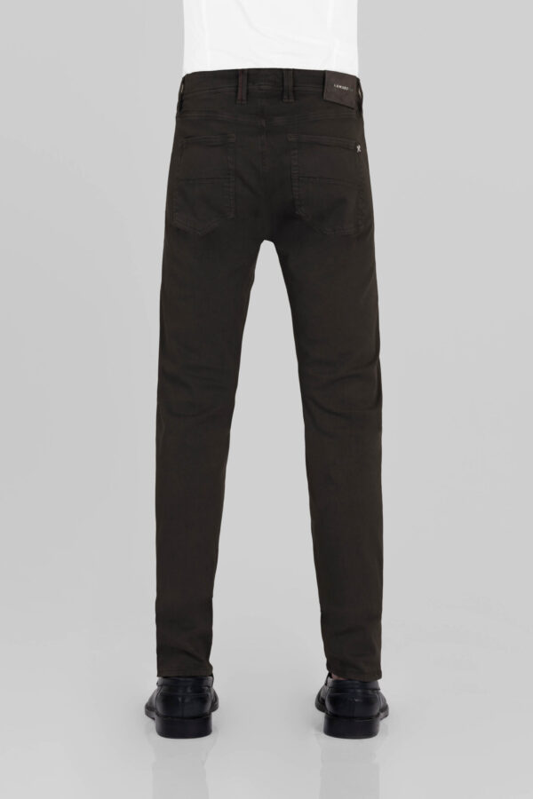 Sartoria Tramarossa PANTALONE LEONARDO ZIP SS SLIM IN GABARDINA LEGGERA STRETCH MARRONE Online