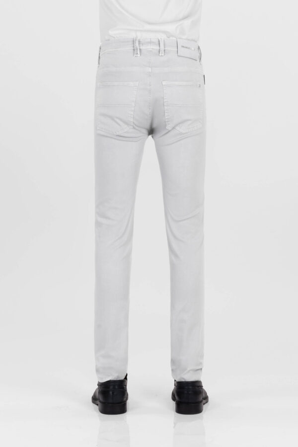 Sartoria Tramarossa PANTALONE MICHELANGELO ZIP SS REGULAR IN GABARDINA DI COTONE STRETCH GRIGIO Saldi