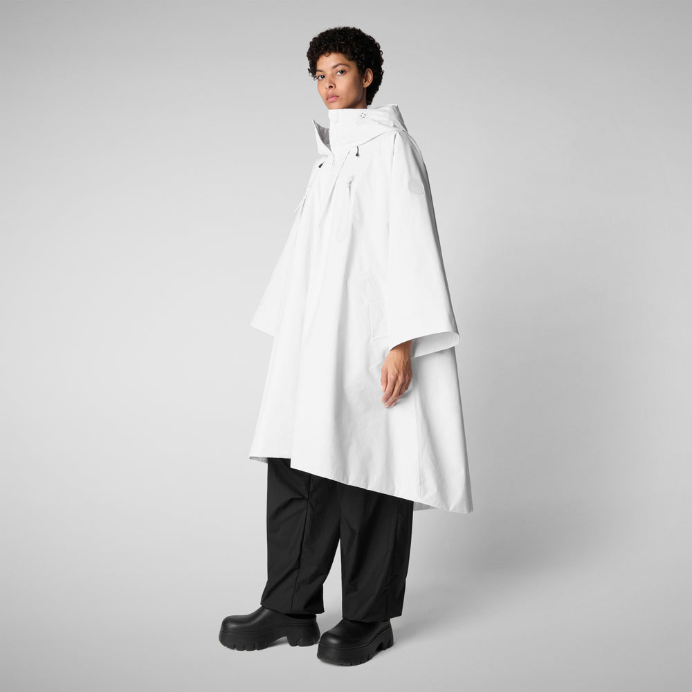 ﻿Save the duck CAPPA CON CAPPUCCIO DONNA KIRA BIANCO Offerta