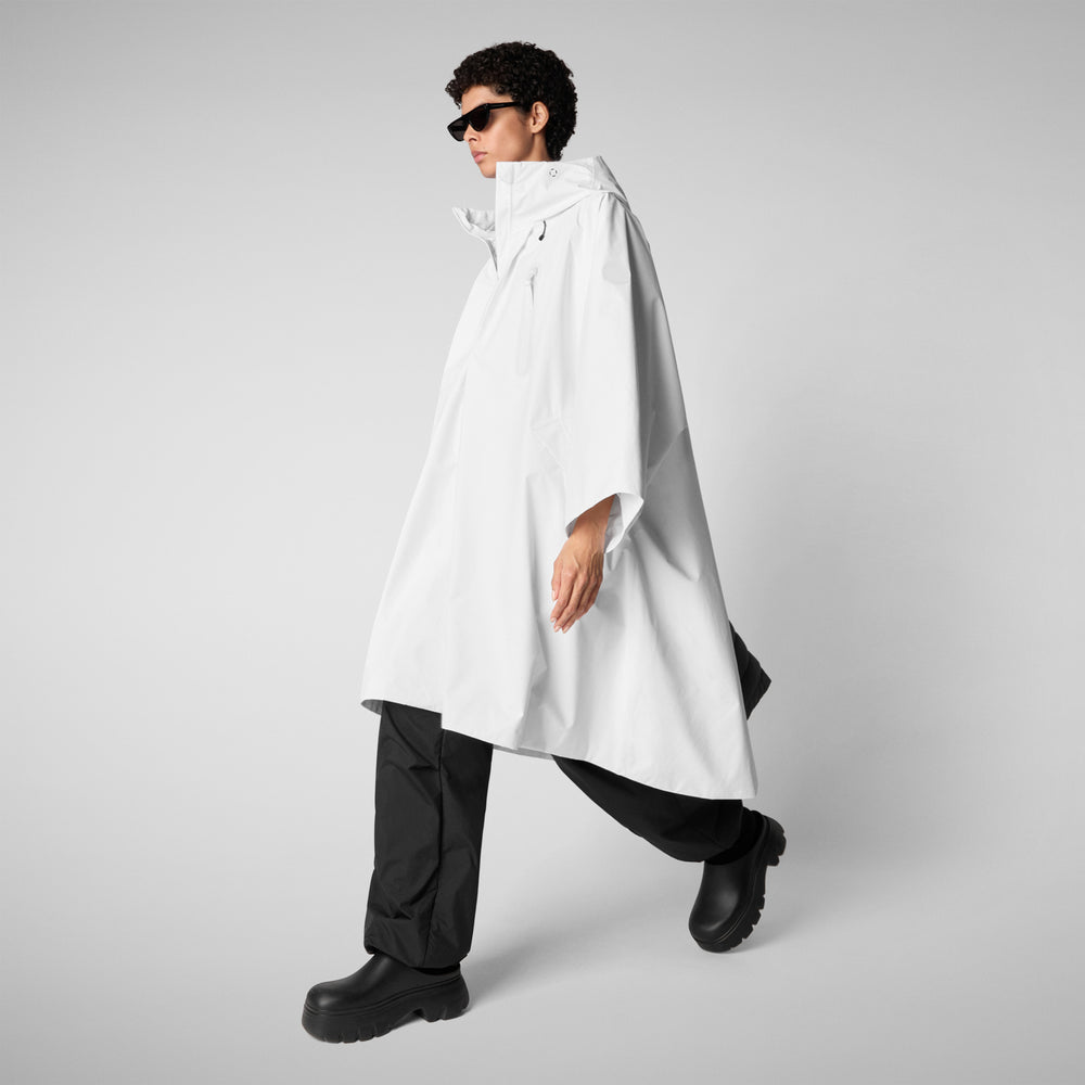 ﻿Save the duck CAPPA CON CAPPUCCIO DONNA KIRA BIANCO Offerta