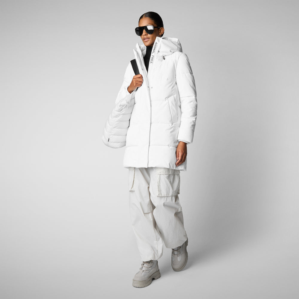 Save the duck PARKA DONNA CON CAPPUCCIO BETHANY WHITE Online