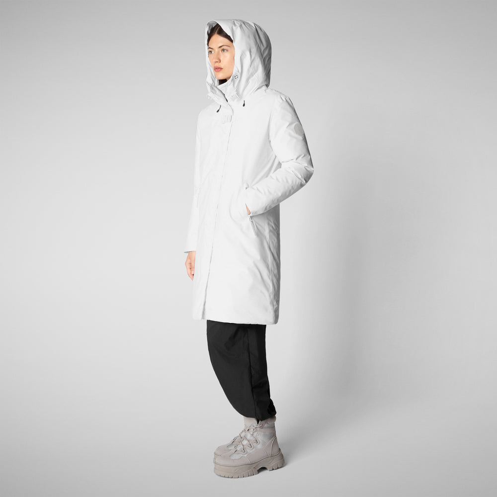Save the duck PARKA CON CAPPUCCIO DONNA YUA WHITE Offerte