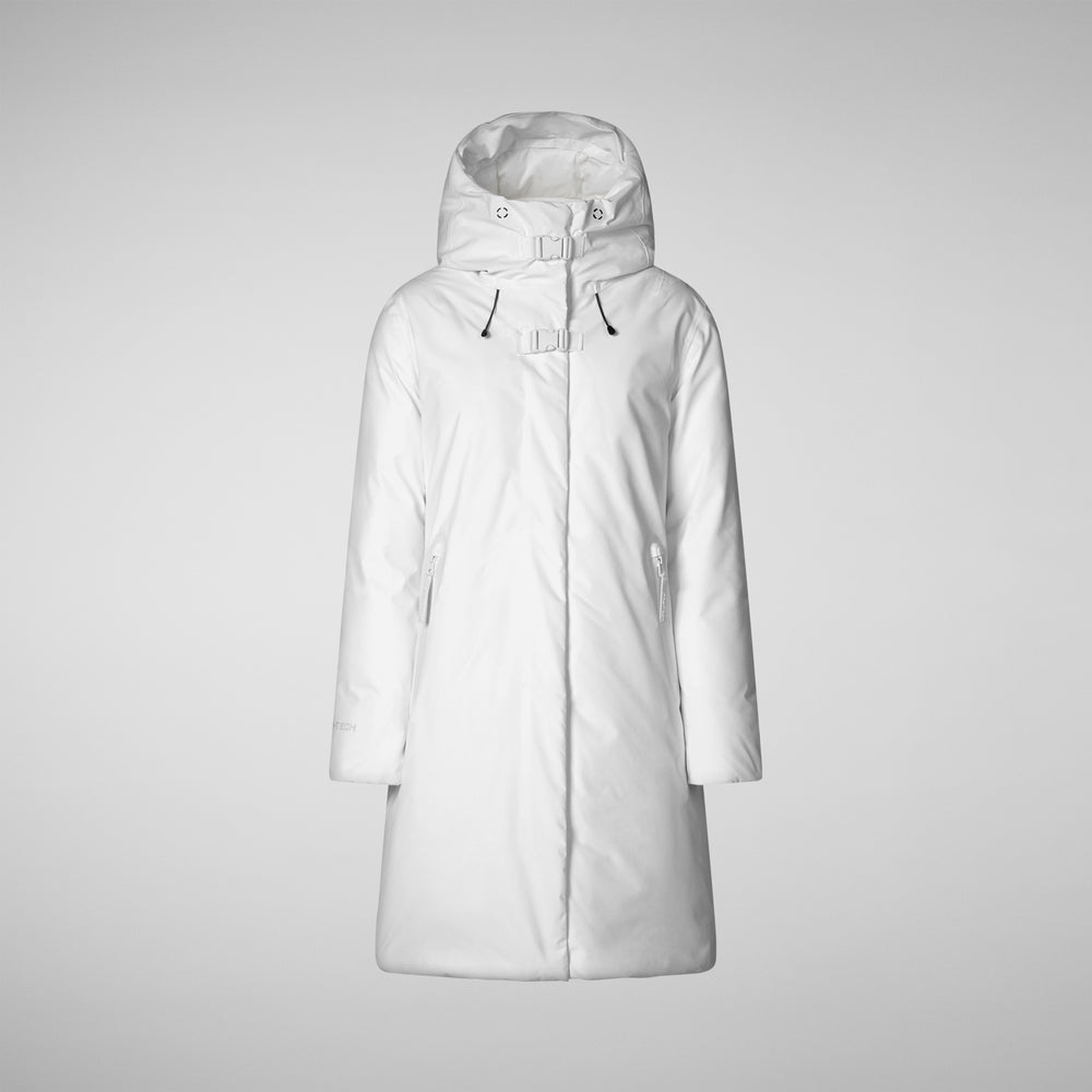 Save the duck PARKA CON CAPPUCCIO DONNA YUA WHITE Offerte