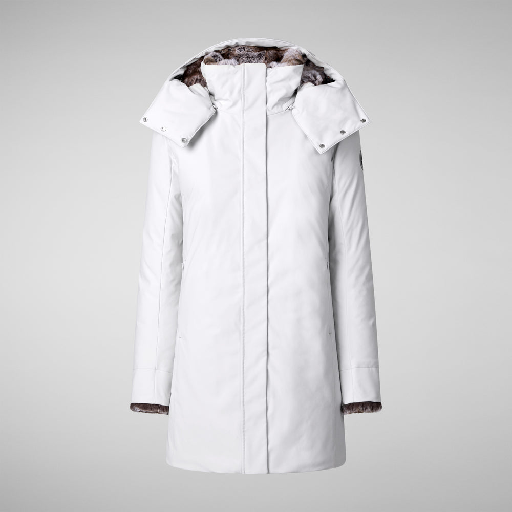 Save the duck PARKA DONNA CON CAPPUCCIO SAMANTAH GRIGIO NEBBIA Affare Del Giorno