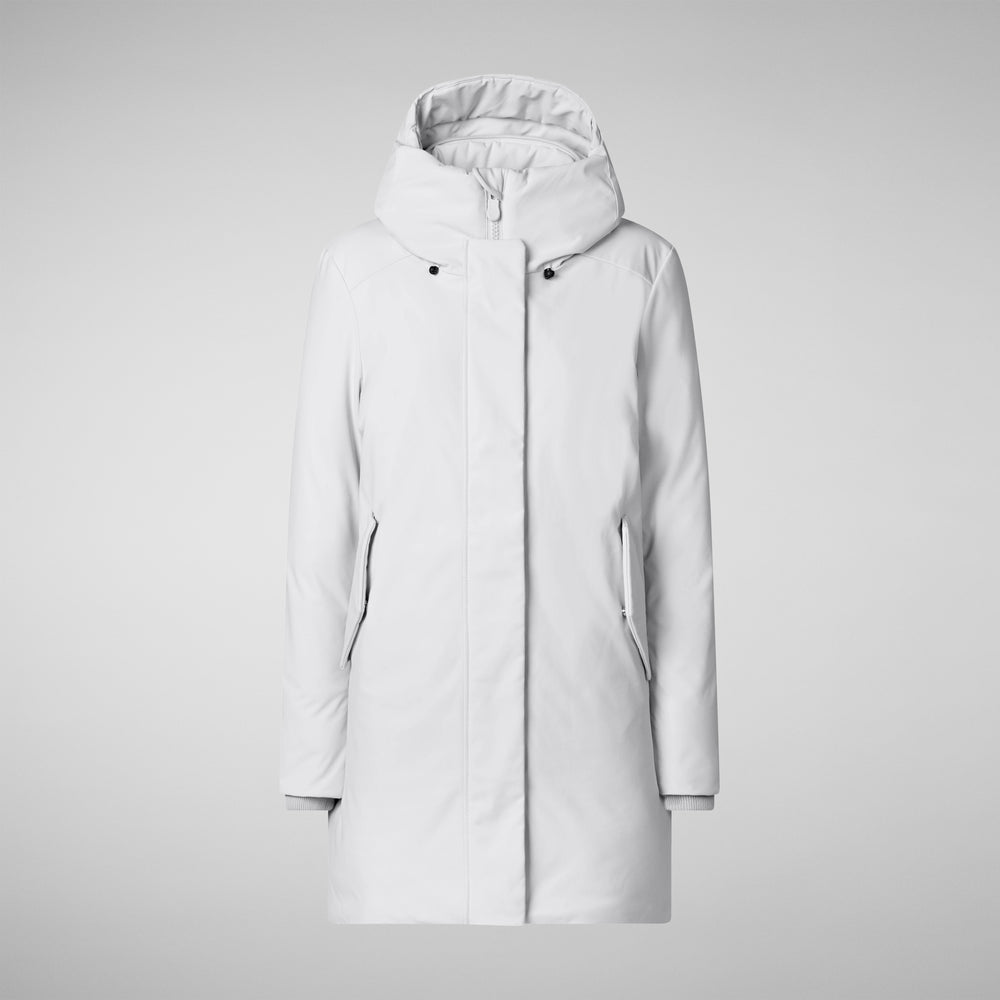 Save the duck PARKA DONNA CON CAPPUCCIO NELLIE GRIGIO NEBBIA Sottocosto
