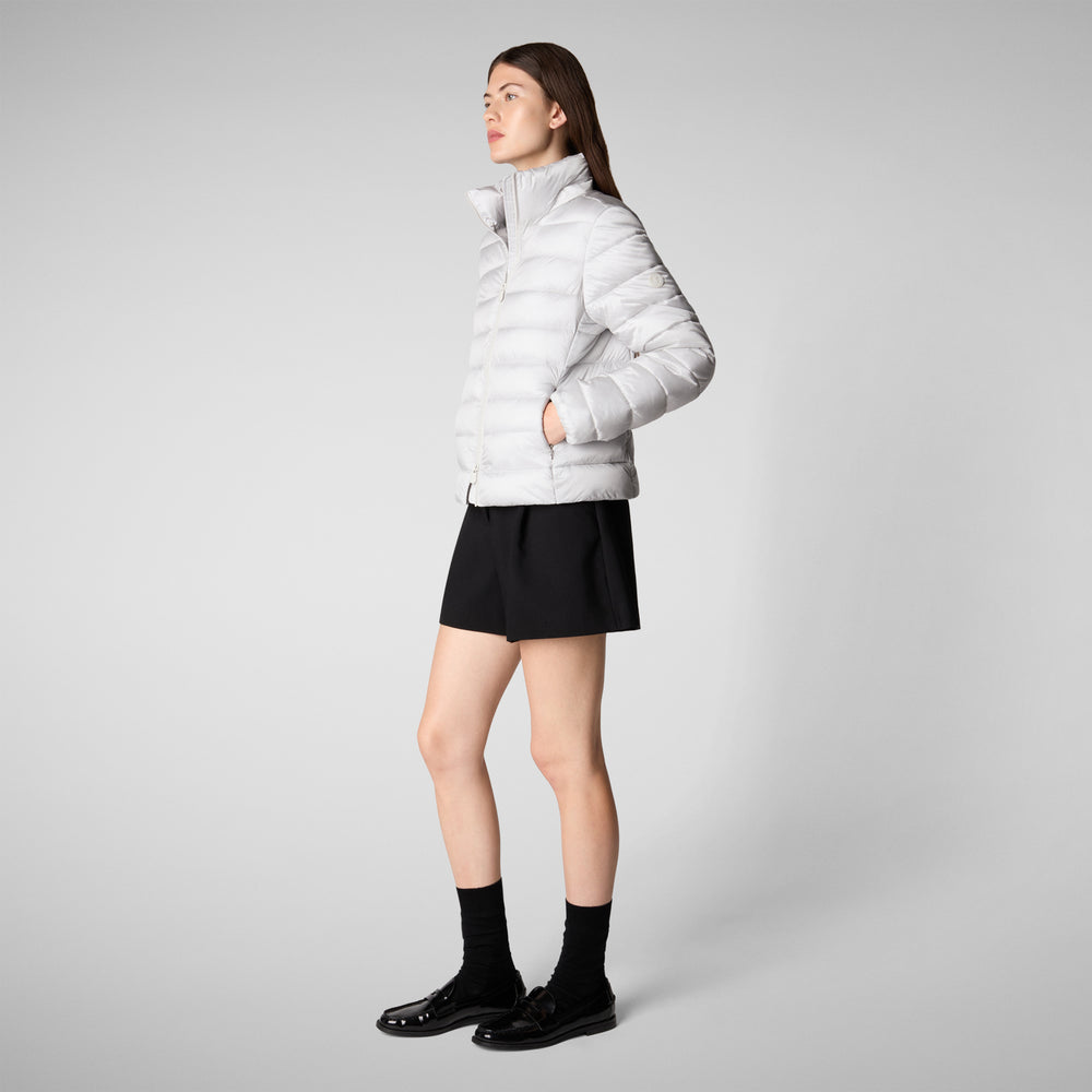 Save the duck PIUMINO ANIMAL FREE CON CAPPUCCIO DONNA LIANA GRIGIO NEBBIA Convenienza