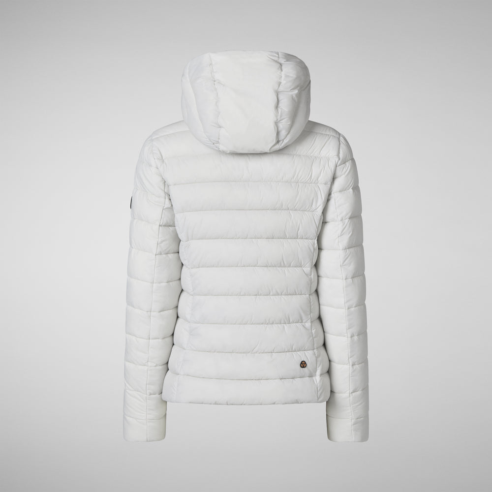 Save the duck PIUMINO ANIMAL FREE CON CAPPUCCIO DONNA AMELIE GRIGIO NEBBIA Economico