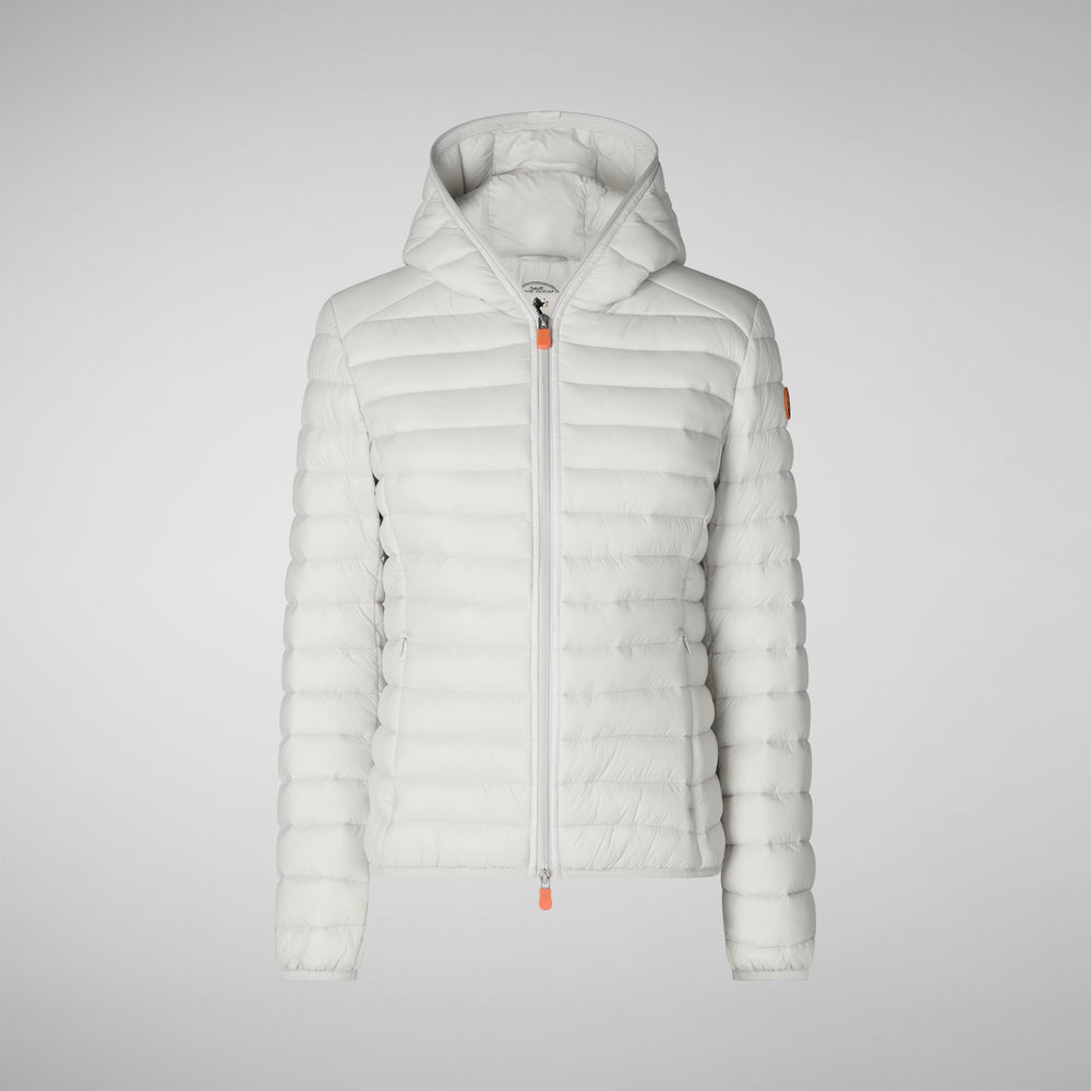 Save the duck PIUMINO ANIMAL FREE CON CAPPUCCIO DONNA DAISY GRIGIO GHIACCIO Outlet