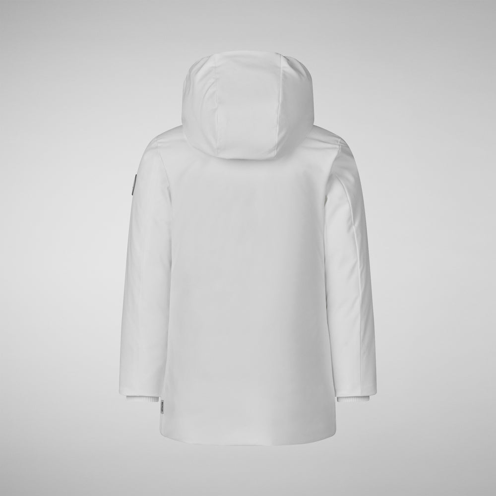 Save the duck PARKA CON CAPPUCCIO BAMBINA ALLY WHITE Offerte